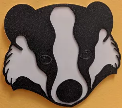 Badger Coaster / Card / Decoration