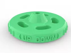 Bed leveling wheel with brass insert for Anycubic Mega Models