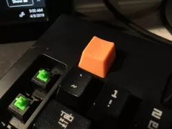 Blank Razor Key Caps from Razor Black Widow 2014 edition