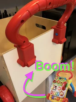 Box Wheeler - repurpose VTech Baby Walker