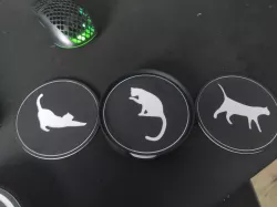 Cat Coasters 3 styles