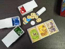 Catan box organizer & card trading post (US Catan Studio edition)