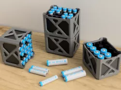 Cool Stacking Battery Holder AA/AAA
