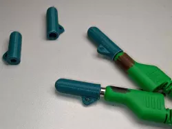 Cover for banana plug with bigger plug part