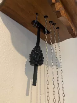 cuckoo clock pine cone pendulum with fine adjustment