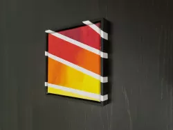 Custom made paint frame