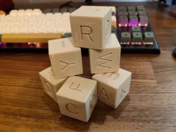 Customizable Text Cube / Dice