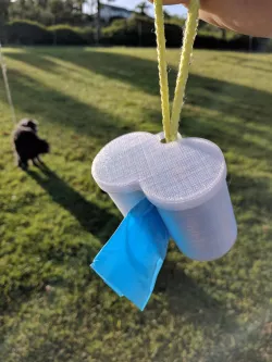 Double Barrel Poop Bag Holder