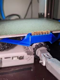 Ender 3 pro brass nozzle brush mount for auto wipe