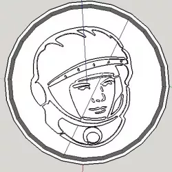 Gagarin cookie cutter