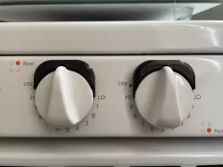 Gas oven burner guard for 6cm knobs