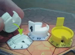 Gloomhaven Health Tracker Adapter - Inset Top