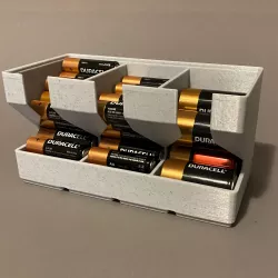 Gridfinity battery hopper