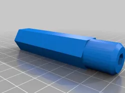 Handle for electric screwdriver bits. 