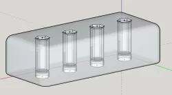 Hex Bit Storage Rack with Magnetic Base