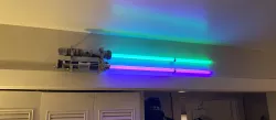 Horizontal wall mount for Disney Light Saber