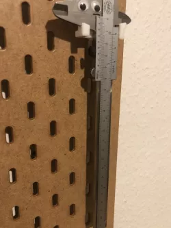 IKEA Skadis calipers holder