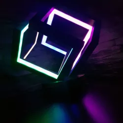 LED Infinity cube light