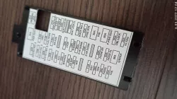 Lexus CT200h fuse box cover