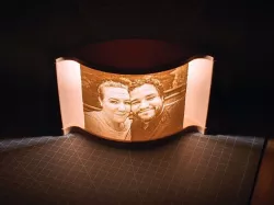 Lithophane Lamp with Lighted Backsplash