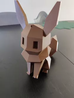 Low poly eevee piggy bank