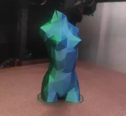 Low Poly Female Torso