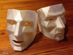 Low Polygon Mask easy breathing