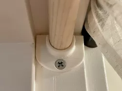 Low Profile Curtain Bracket for Doorway or Window