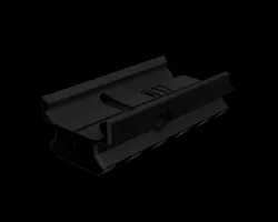 Low profile Glock rail to picatinny adapter