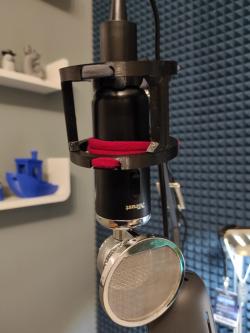 Shock Mount for HyperX Solocast Microphone by athinmaker - Thingiverse