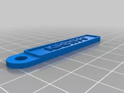My Customized Name/Registration Plate Keyring