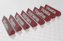 Nameplate (1250 names included)
