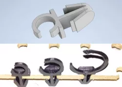 Pegboard cable clips and zipties