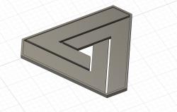 Free STL file Paradox Illusions Design - Penrose triangle 🔺・3D printable  model to download・Cults