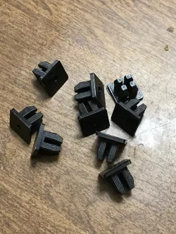 Plastic Nut Insert for #10 screw 9x9mm square