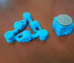 print-in-place-kaleidocycle remix to loosen tolerance to allow 0.28 layer height and/or scaling down