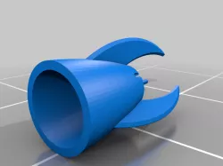 Retro Flying Model Rocket