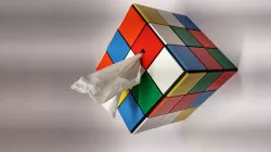Rubik's cube tissue box
