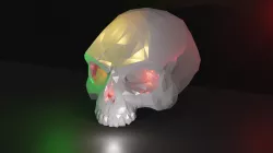 Scar Skull Low Poly