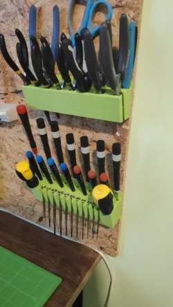 Screwdriver and tong holders