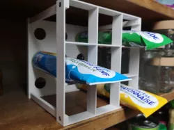 Senftubenregal - mustard tube shelf