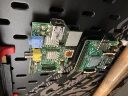 Skadis Raspberry Pi holder