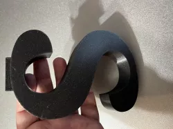 Slatwall Letters - S