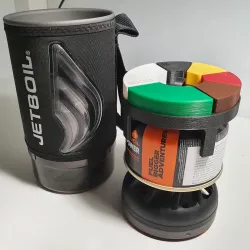 Spice jar gadget for Jetboil Flash