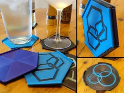 Stackable Interlocking Coasters