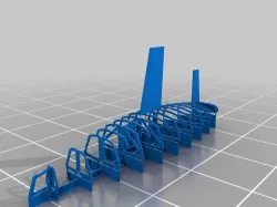 Star 45 RC sailboat frames layout- STL and STP