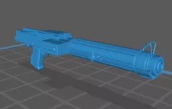 Star Wars DC15-S blaster rifle without stock from Revenge of the Sith on 1:12 1:6 and 1:1 scale