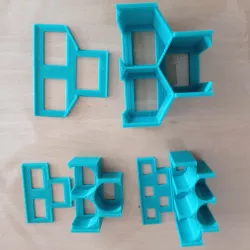 Storage system for hexagonal or cylindric tiles