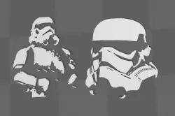 Storm Trooper 3D Wall Art
