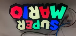 Super Mario Logo LED